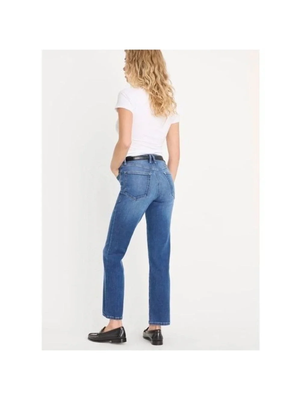 Good American High Rise Straight Leg Jeans Sz 6